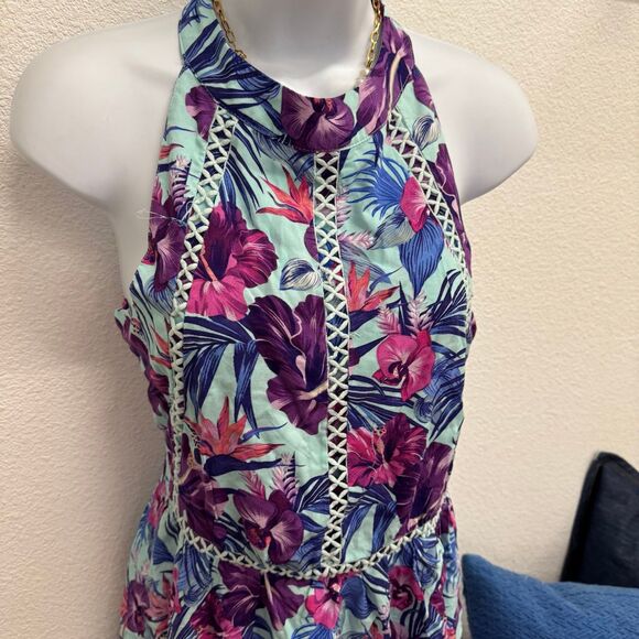 Sunday My Amor Tropical Halter Dress – Size M - Picture 4 of 6
